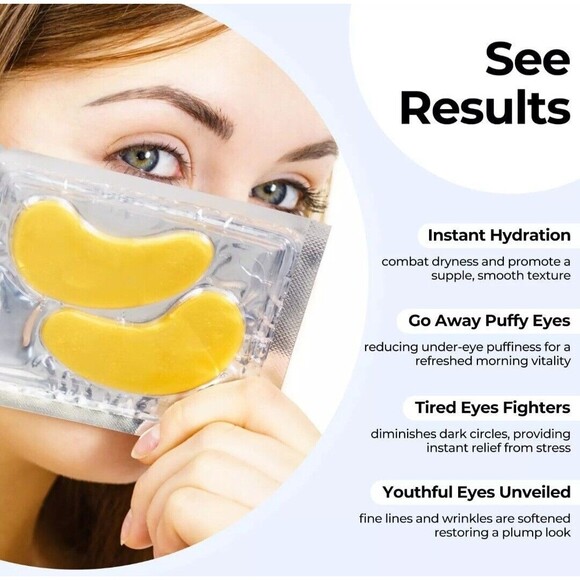 Under Eye Patches for Puffy Eyes 14 Pairs, Dark Circles Under Eye Treatment - Picture 3 of 7